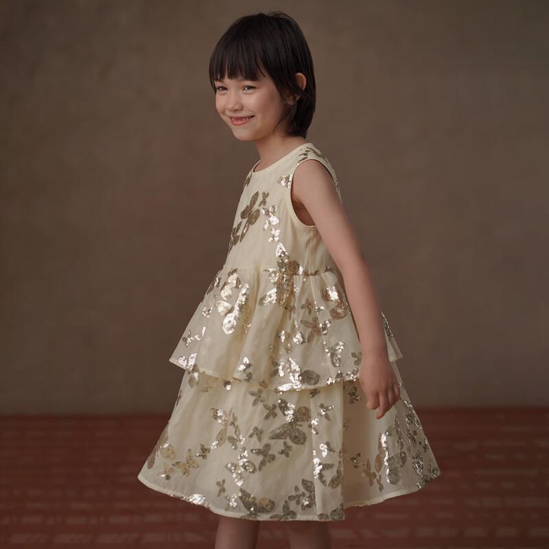 Hacikis Girls Sequined Princess Tulle Dress 140