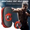 PU Leather Muay Thai Pad Curved Foot Target Pad Kick Target for Muay Thai Taekwondo Martial Arts Training