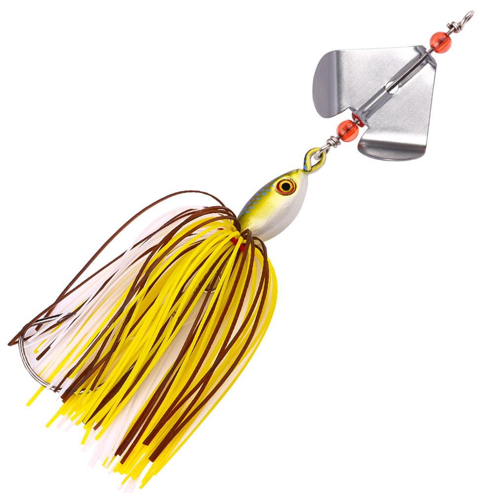 Rotating Spinnerbaits for Bass Jigs Sea Fishing Spinnerbait Trailer Hooks 13cm-20g Fishing Pike Buzzbait Swimbait