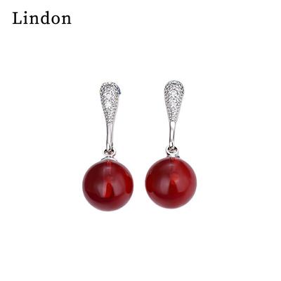 Lindon Copper Alloy Zircon Earrings Drop Earrings For Women Wedding Party Gifts=