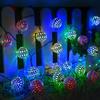 1Pcs Moroccan Ball Solar String Lights 20/30 LED Outdoor String Lights For Bedroom Garden Wedding Holiday Party Festival Decor