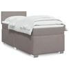 VidaXL Slat Bed Base with Mattress Taupe 90x190 Cm Fabric 3285740