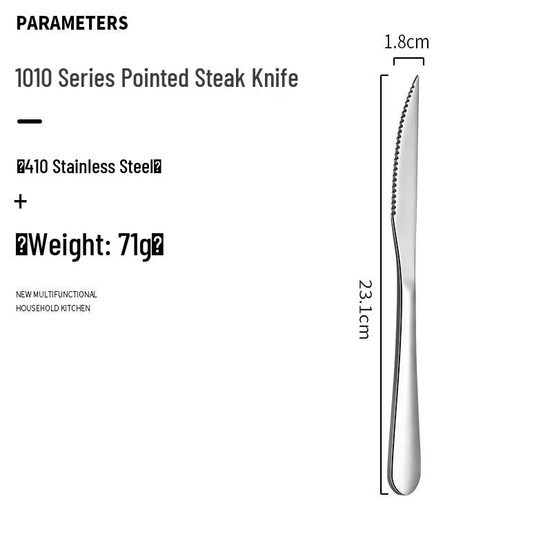 Stainless Steel Steak Knife & Fork Set