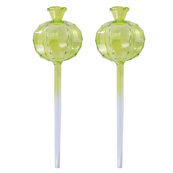 Iridescent Self-Watering Globes Glass Pomegranate Shape Automatic Watering Bulb Planter Insert Irrigation Tool for Plants Home Gardening