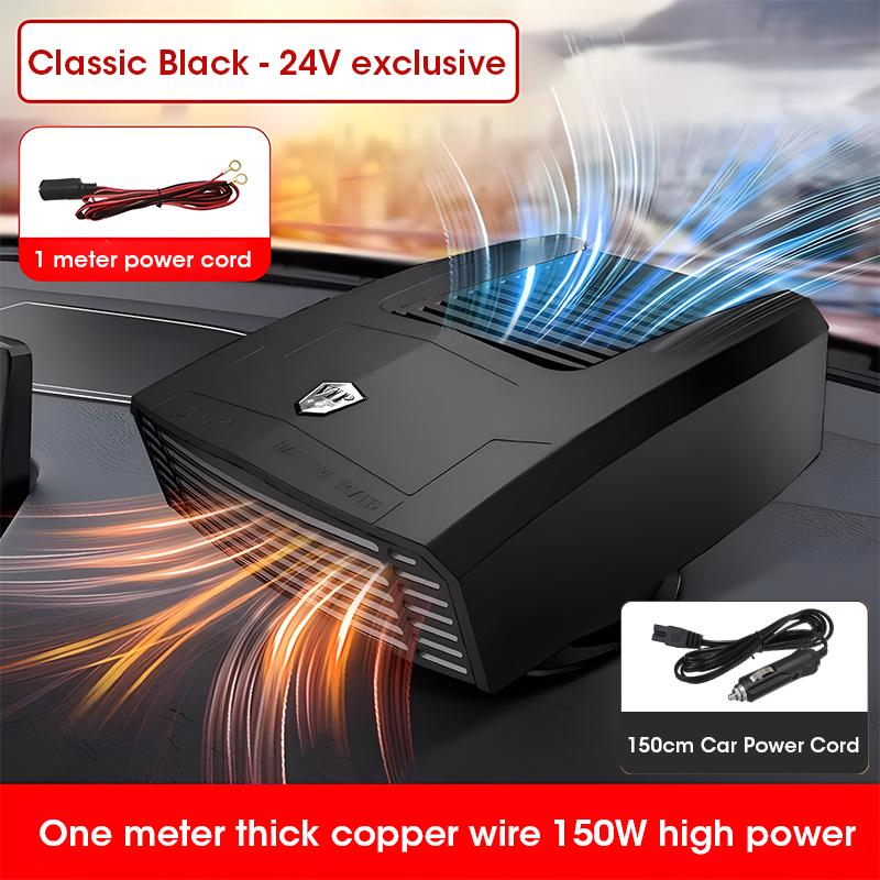 Auto LKW Elektroheizung 12/24V Glasheizung Kühlung Enteisung und Entnebelung Winter Auto Heizlüfter 360 Drehung