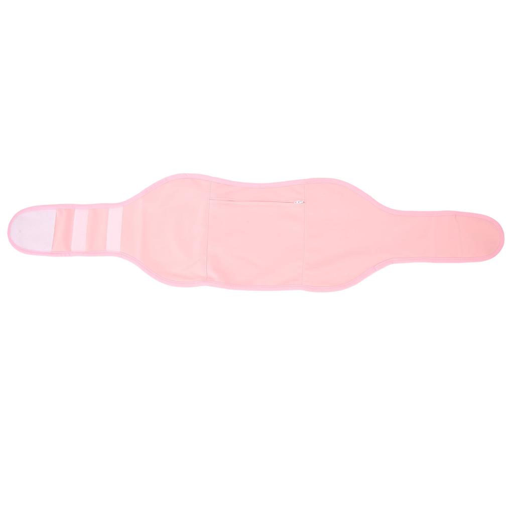 Castor Oil Pack Organic Waist Care Wrap Reusable Soft Non Leakage Hook and Loop Fastener Pink