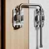 Door Bolt Fastener Metal Body with Adhesive Tape and Screws for Door Window Cabinet Fitting In Home Repair Use