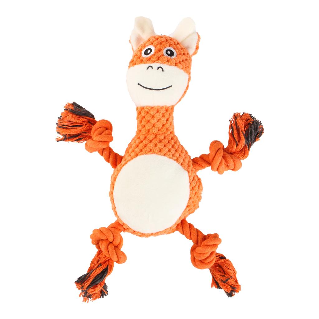 Hundebeißring, quietschendes Hundespielzeug für aggressive Kauer, Hundekauspielzeug, Plüschhund, quietschendes Spielzeug, Plüsch, ausgestopftes Hundespielzeug, Plüschtier