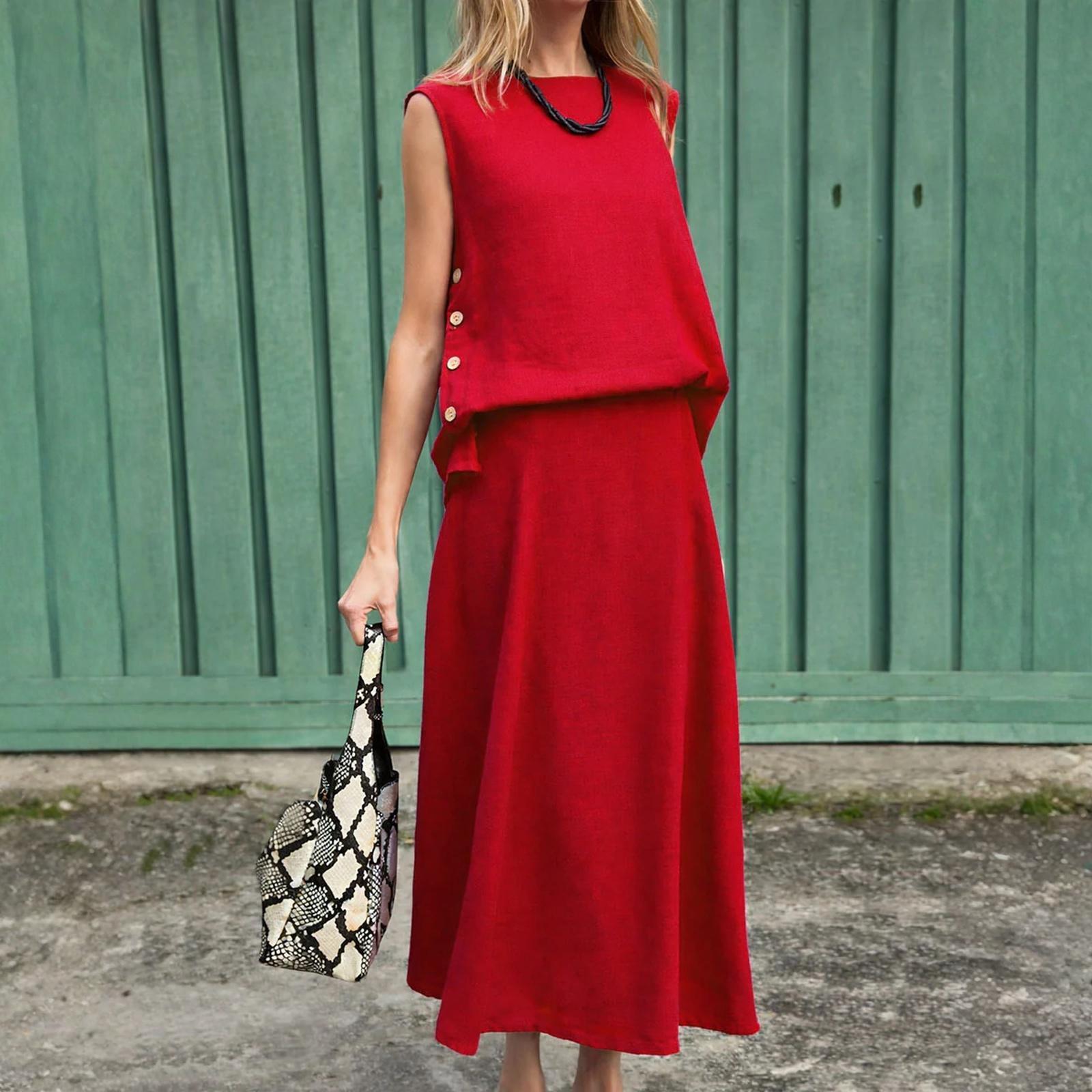 

Women s Fashionable Casual -Color Suit XL червоний