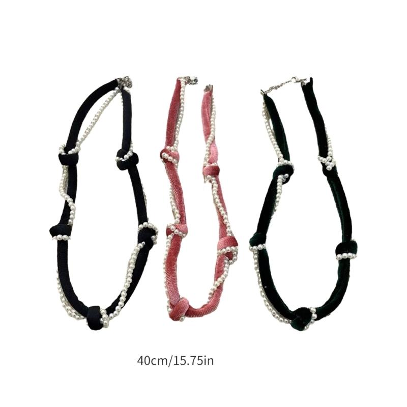 Adjustable Choker Necklace Soft and Comfortable Necklace Woven Necklace Beads Necklace Perfect for Fashionable Women