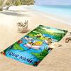 Custom Name Maya the Bee Print Beach Towel, Large Soft Quick Dry Towel for Beach Camping Swimming