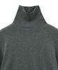 NOIRER Cashmere Cotton Turtleneck (Gray)