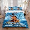 3pcs Ice Age Adventure Quilt Cover Set (1 Quilt Cover + 2 Pillowcases Without Pillow Core), High-Definition Printing for Home and Dormitory.