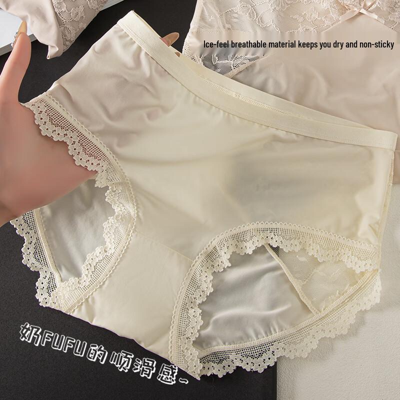 UFEEL Women's French Mesh Lace Panties