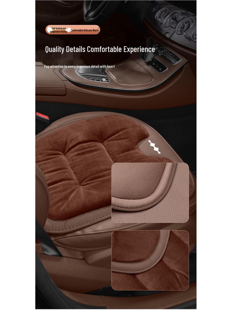 Winter Flannel Car Seat Cushion for BYD Equation Leopard: Titanium 3, 7 & Leopard 5, 8 - Thickened & Non-slip