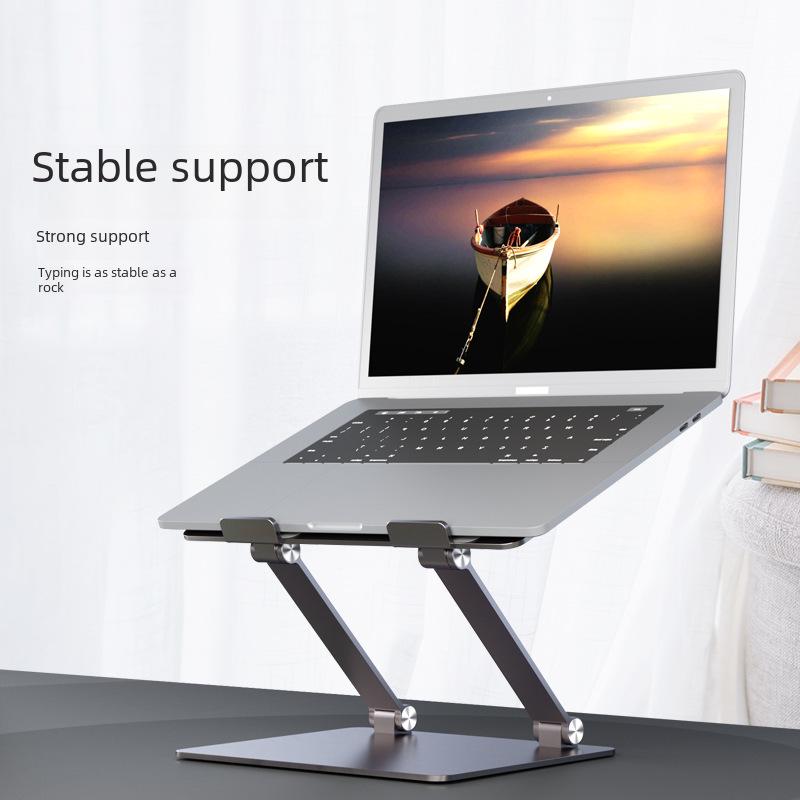 Foldable Portable Metal Laptop Stand with Enhanced Heat Dissipation