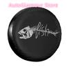 Fishbone Spare Wheel Tire Cover Case Bag Pouch for Jeep Hummer Skeleton Fish Bone Waterproof Dust-Proof Vehicle Accessories