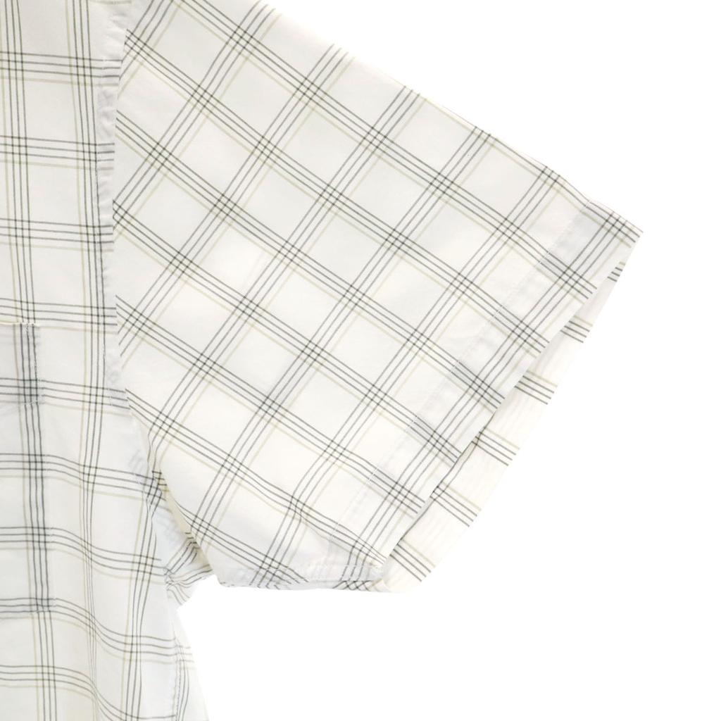 Nautica Koszula w kratę z krótkim rękawem S biała Męska Używana