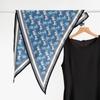 Fashion new autumn and winter silk wool triangle towel collection women's warm retro mulberry silk shawl decorative shawl