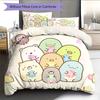 Cute Sumikko Gurashi  Pattern Bedding Quilt Set  Home Decoration  Gift (1 * duvet cover + 2 * pillowcase  without core)