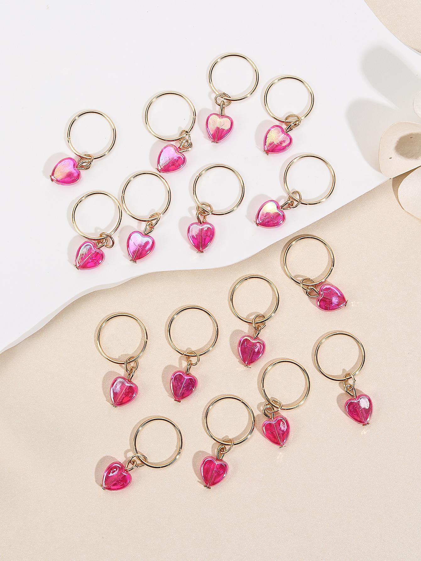 

16 шт. Цельные жемчужные бусины для волос для плетения, дредов, дредлоков, зажимы, манжеты, кольца, трубчатые аксессуары, открытые кольца, круг 16 мм отверстие, кольца для волос