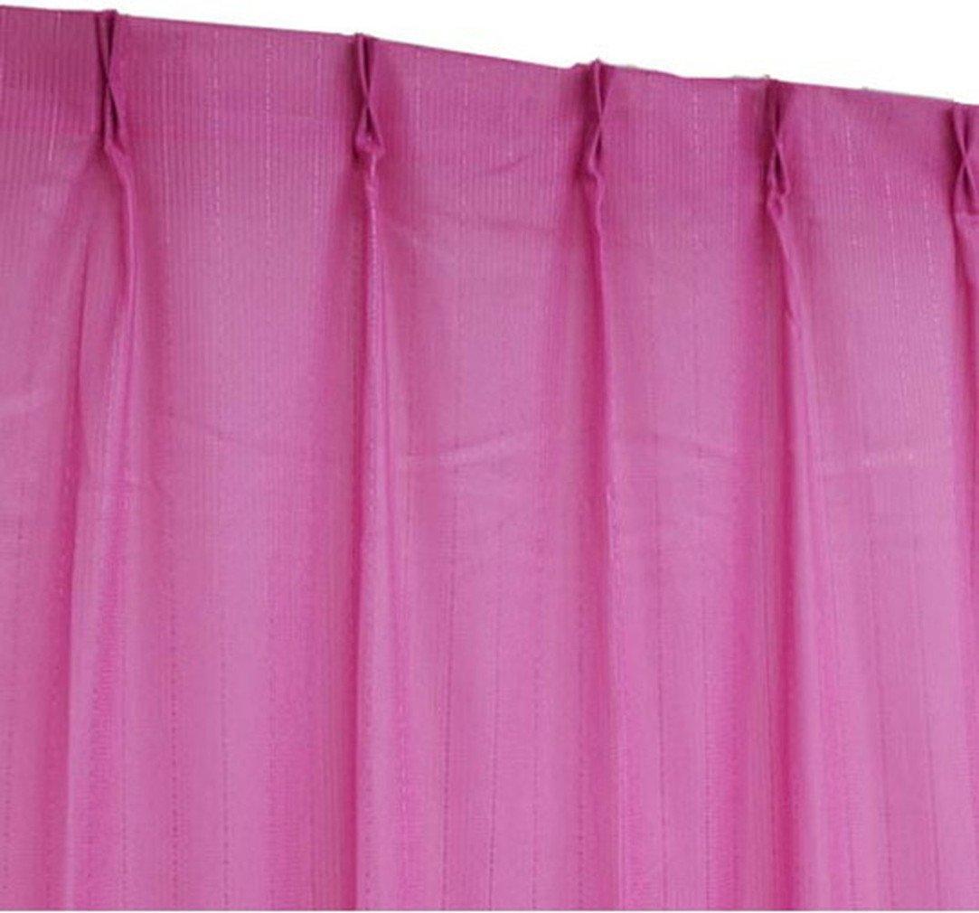 

Arie Colored Lace Set of 100 x 198 Pink Curtains, 2, cm, розовый
