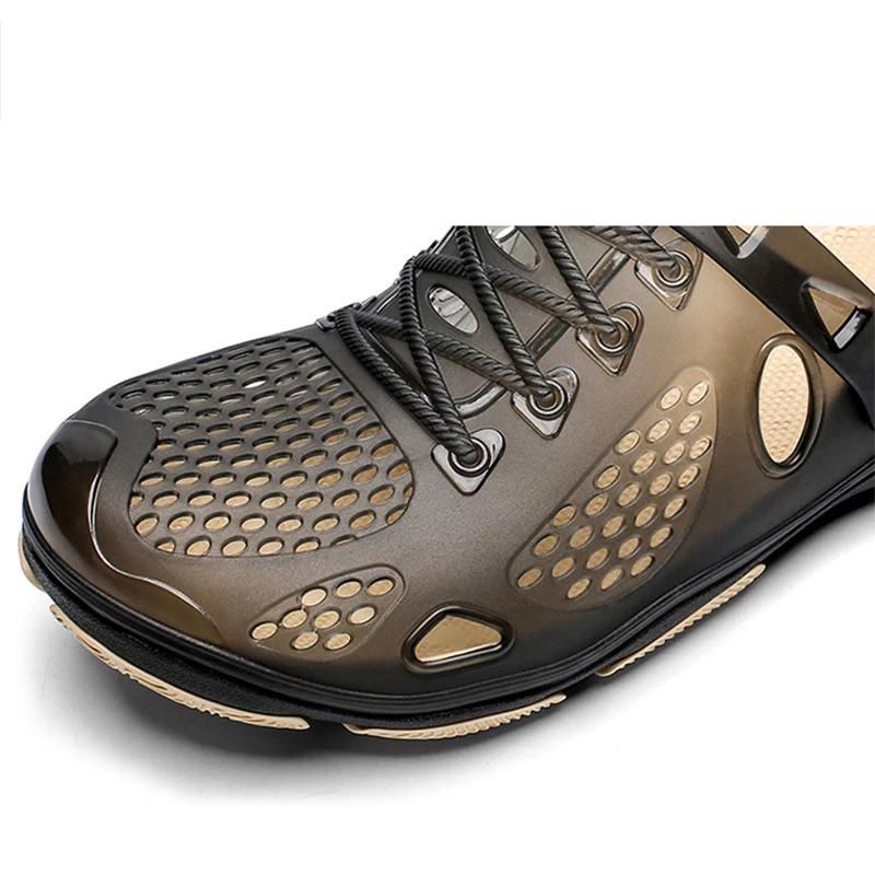 НОВЫЕ летние мужские сандалии легкие мужские повседневные туфли из ЭВА с дырками — фото 5