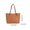 Handbag PU Bag for Girl Women Large Capacity Shopping Bag Versatile Shoulder Bag