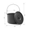 15L Hanging Pot Lightweight Aluminum
