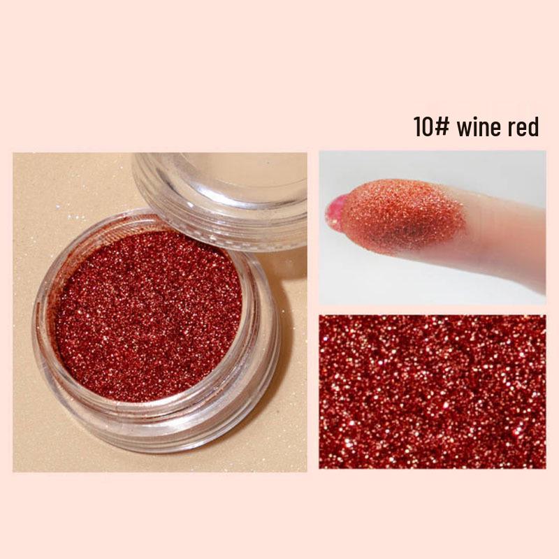 Alpha Professional Eye Shadow: Fine Glitter Powder for Brightening and Children's Stage Performance Highlight Powder