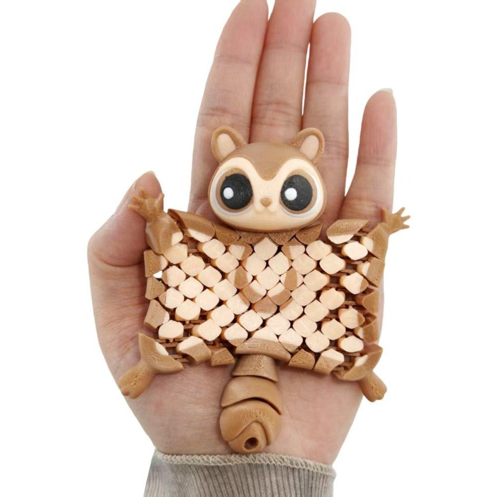 Cute Flying Squirrel Pendant Creative 3D Printed Simulation Toy Model Display