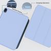 2022 iPad 10.9 10th Gen Protective Real Leather Stand Case Magnetic Pencil Support Lightweight Slim Fashionable Design for iPad