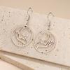 My Shape Moon Drop Earrings for Women Girl Stainless Steel Holding the Moon In Hand Star Dangle Earrings Jewelry Gifts Wholesale