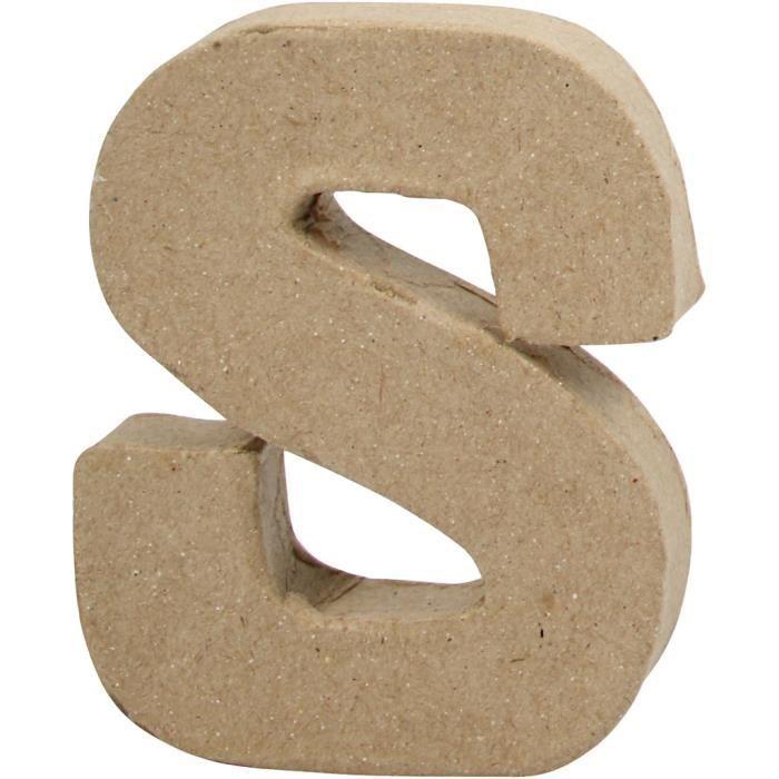 Decorative Letter - Beige - Papier Mâché - Interior