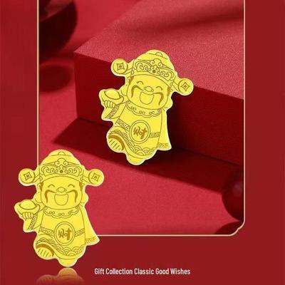 Shuibei Gold 999 Fine Gold Wealthy Gold Leaf Horse Mobile Phone Sticker - Princess Get Rich Gift for Friends