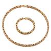 6mm ThinK Chain Men's Bracelet Women's Necklace Punk Cool Long Chain Stainless Steel Jewelry Set Hip-hop Fashion Accessories