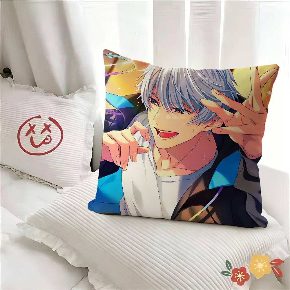 pc Anime Cartoon OObey Me Solomon Pillow Case Fashion Square Pillowcase Bedroom Sofa Room Ins Decoration Leisure