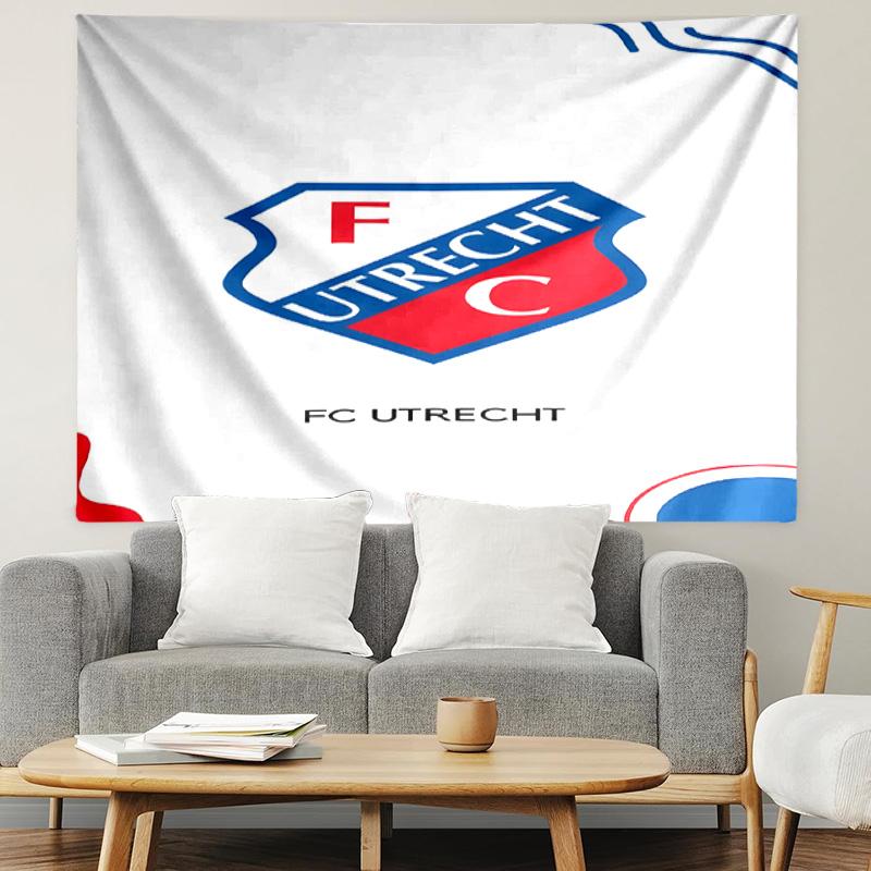 FC Utrecht Print Tapestry, Lightweight Wall Hanging, for Bedroom, Dorm, Living Room, Home Art Decor, Birthday Christmas Gift for Friends