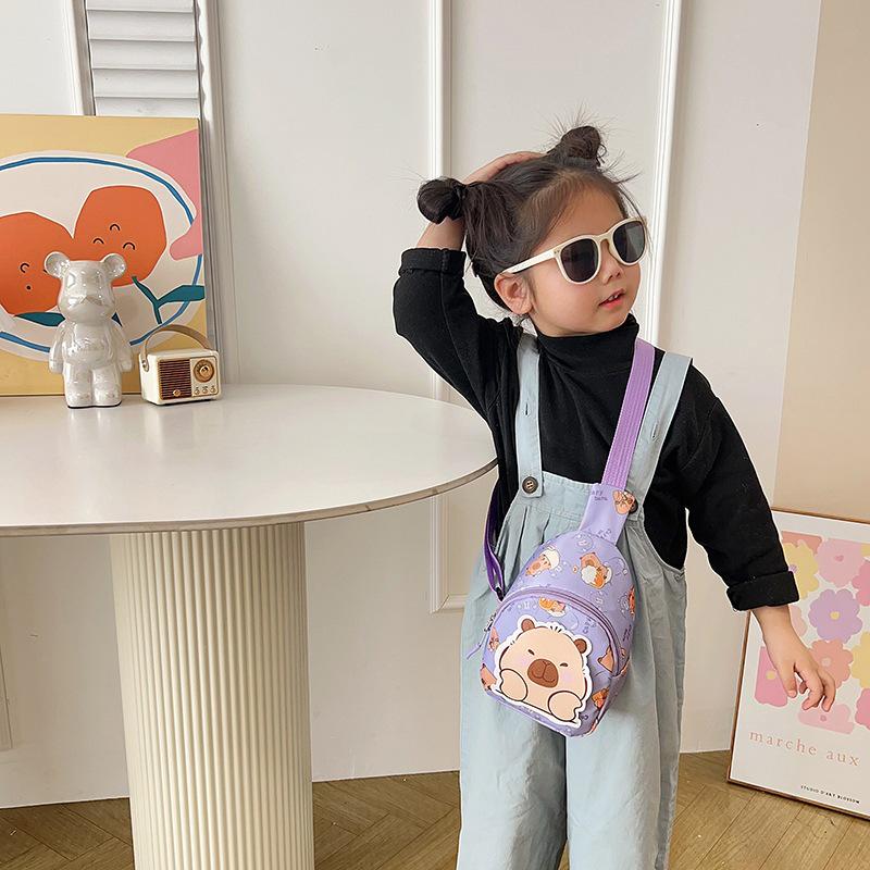 Cartoon Crossbody Chest Bag: Cute and Stylish Kindergarten Backpack for Kids