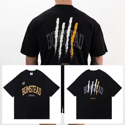 Fitness Men's Cotton T-Shirt Muscle Running Short Sleeve Crew Neck Top CBUM Brand Summer Collection Sweatshirt for Men Oversized
