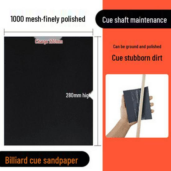 Billiard Cue Tip Repair Sandpaper with Copper Ferrule