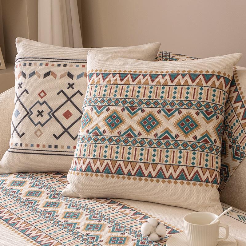 Sofa Cover Cloth Universal Double-Sided Sofa Cushion Four Seasons Non-Slip Cushion Cotton Linen Cover Nordic Simple Sofa Towel