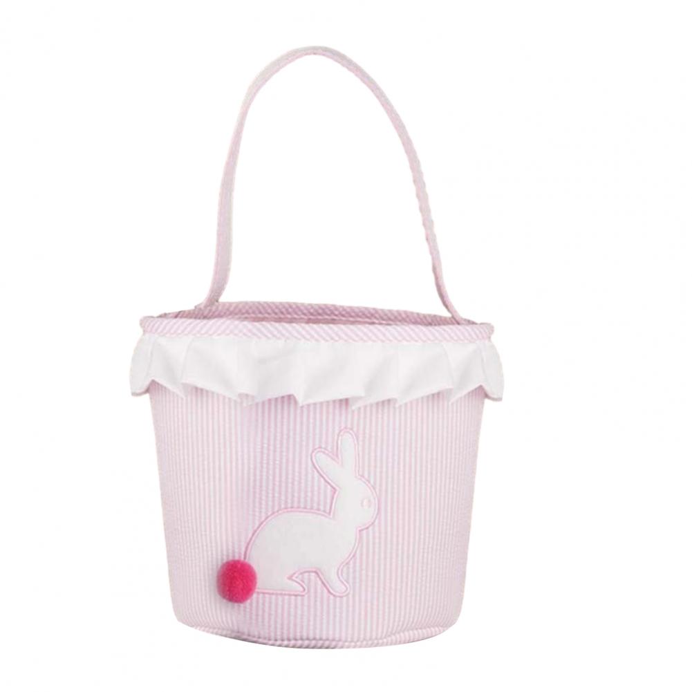 Long Ears Tail Rabbit Bucket Easter Storage Bag Bunny Bucket Bag Easter Bunny Storage Bag Kids Easter Treat Bags Easters Contain