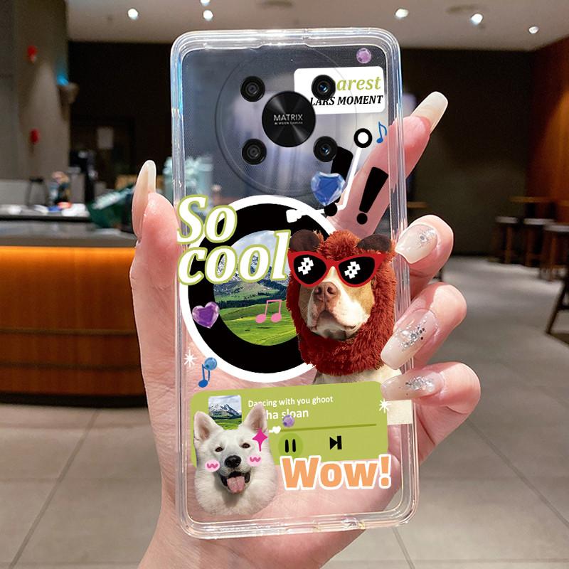 For Honor X9 Case HonorX9 4G 5G Elegant Luxury Butterfly Flower Printing Soft Silicone Clear TPU Protective Cover Phone Cases