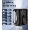 AI Portable Waist Fan, 6-Speed 16000RPM Strong Turbo Airflow, 40H Max Cooling Battery Powered Personal Fan Rechargeable, Hands-Free Shirt/Belt/Neck