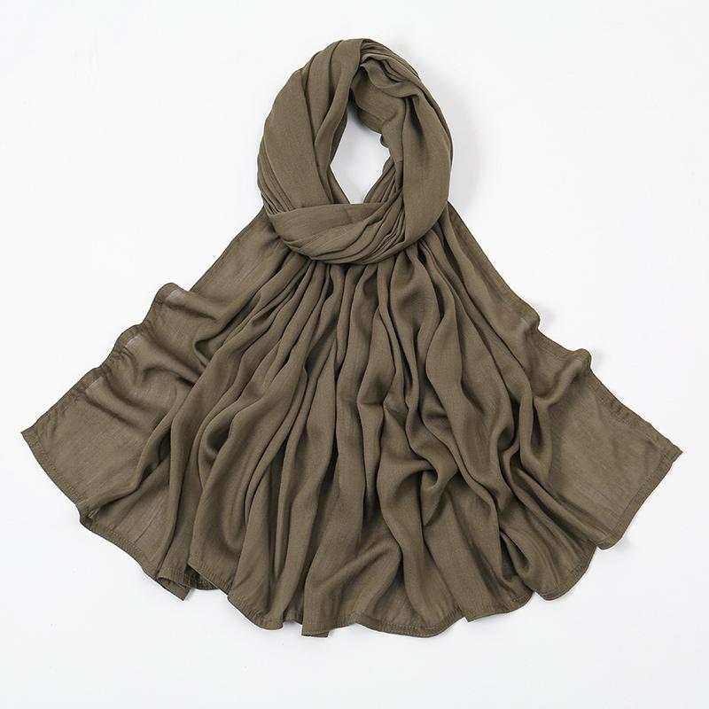 New Premium Thick Modal Hijab Scarf For Women Plain Shawls Femme Musulman Cotton Modal Headscarf Islam Turban Headband 172*85cm