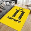 Sports Area Rug, Marco Reus Dortmund 11 Yellow Jersey Number Poster, Fan Cave Decor, Non-Slip Mat