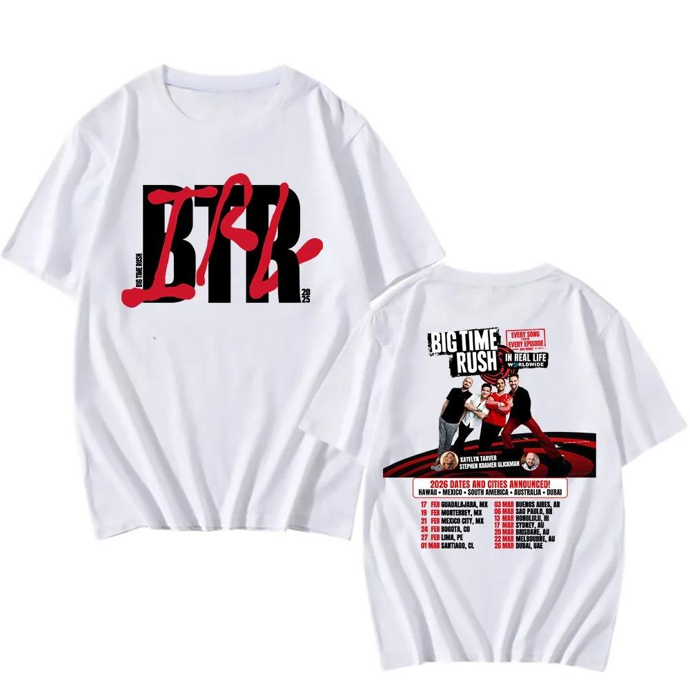 BTR IM ECHTEN LEBEN WELTWEIT Tour Poster Druck T-Shirt Locker Lässig Herren Damen Mode Sommer Neue T-Shirts Übergroß Harajuku Stil Oberteile