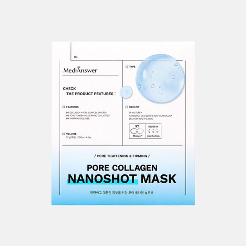 1 Box of Pore Collagen Nano Shot Mask (5 Sheets)