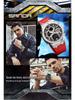 Sanda Trendy Multifunctional Waterproof Student Wristwatch with World Time Display